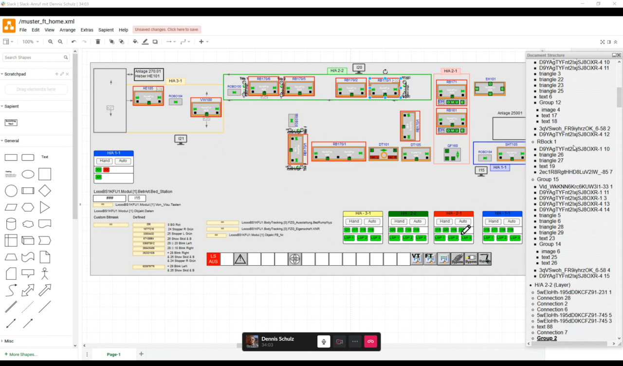 Human Machine Interface of MES-Software